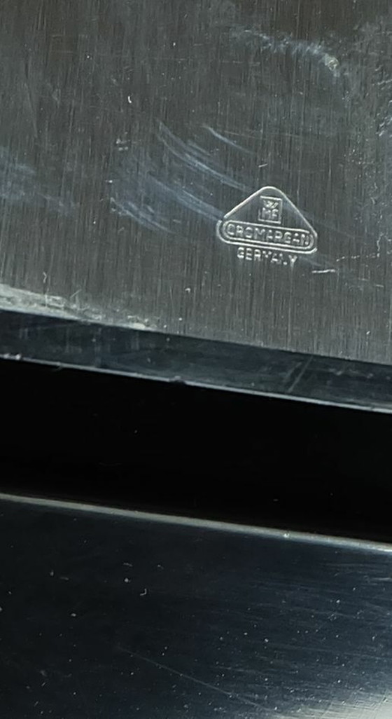 Image 1 of großes Kabarett Günter Kupetz WMF Cromargan Glas Kunststoff