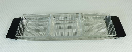 Image 1 of großes Kabarett Günter Kupetz WMF Cromargan Glas Kunststoff