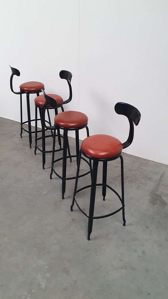 Image 1 of 4x Chaise Nicolle Industrie-Barhocker