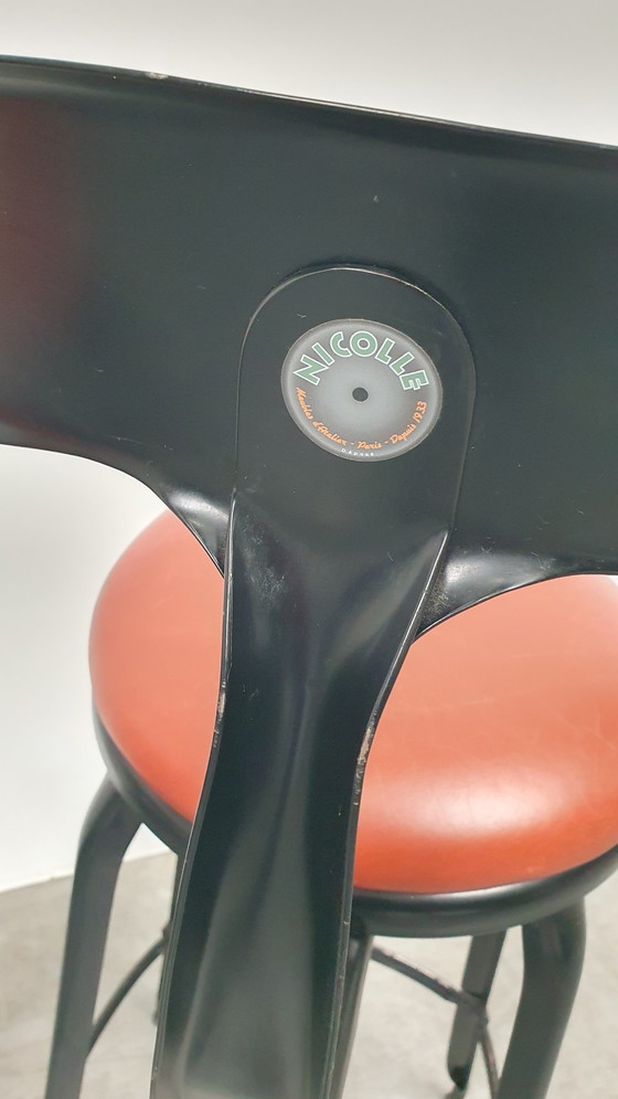 Image 1 of 4x Chaise Nicolle Industrie-Barhocker