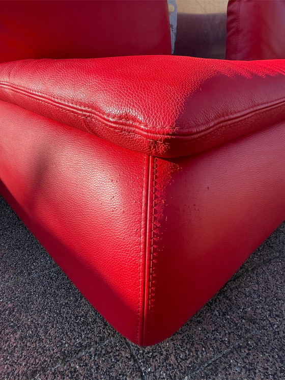 Image 1 of 2x Vintage Rode Loungesessel