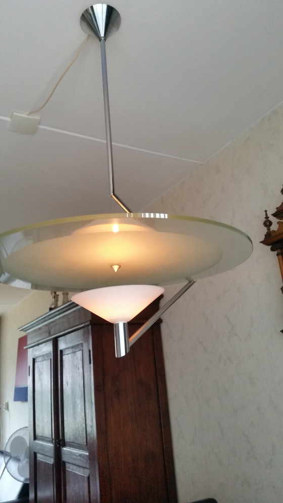 Image 1 of Fontana Arte Daniela Puppa, Hängelampe Glas Metall