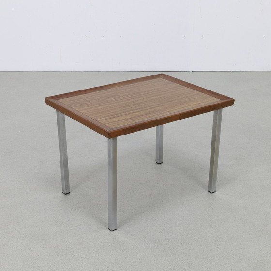 Image 1 of Beistelltisch aus Teakholz und Chrom, 1960er Jahre