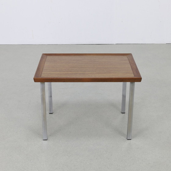 Image 1 of Beistelltisch aus Teakholz und Chrom, 1960er Jahre