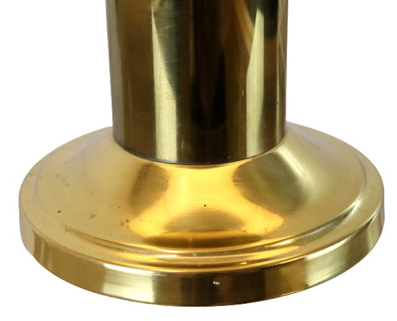 Image 1 of Messing Tischlampe 'floral' Vintage