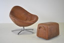 Sessel Label Hidde + Pouf Gin