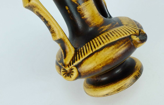 Image 1 of seltene Jasba mid century Doppelhenkelvase Modell 1350/25 mit herausragender Form