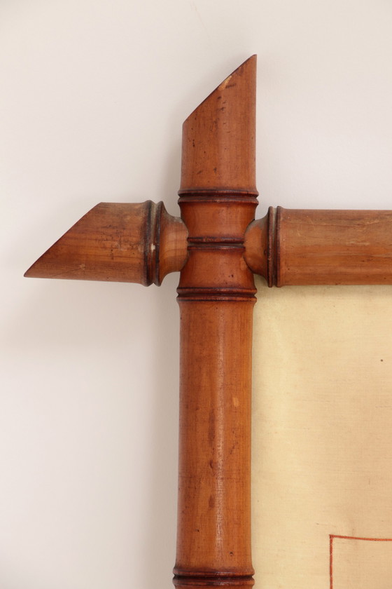 Image 1 of Chinesische Seide aus dem 19. Jahrhundert in Bambus