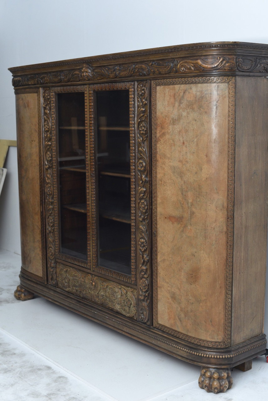 italienischer kleiderschrank aus walnuss