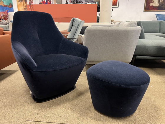 Image 1 of Leolux Cantate Drehsessel mit Ottomane
