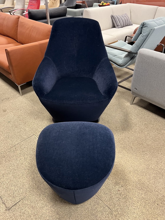 Image 1 of Leolux Cantate Drehsessel mit Ottomane