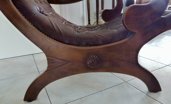 Image 1 of Chesterfield Sessel, Modell Victoria.