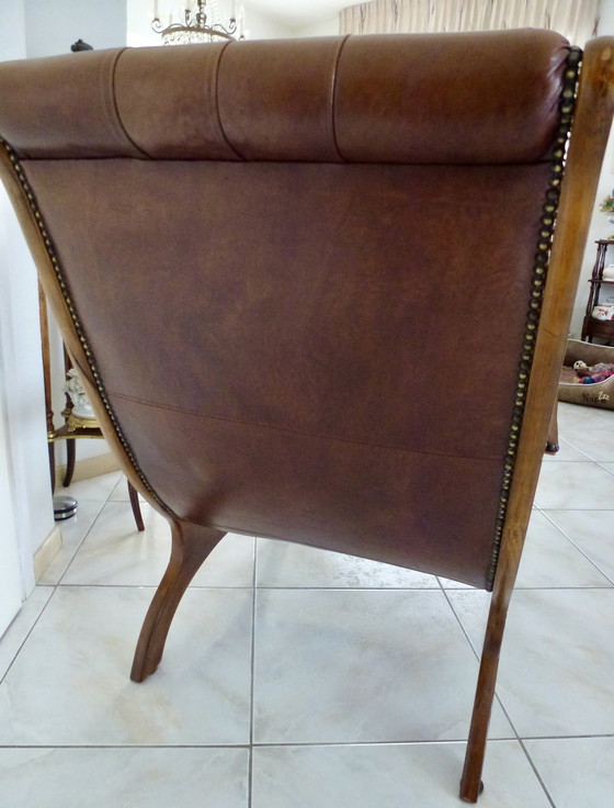 Image 1 of Chesterfield Sessel, Modell Victoria.