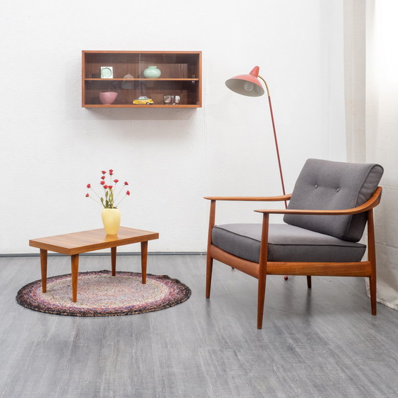 Image 1 of 60er Jahre Wandvitrine, Teak, restauriert