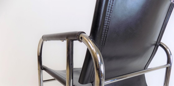 Image 1 of Strässle HE Leder-Loungesessel von Hans Eichenberger