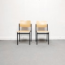 4x Klassische Stahlrohr Stühle