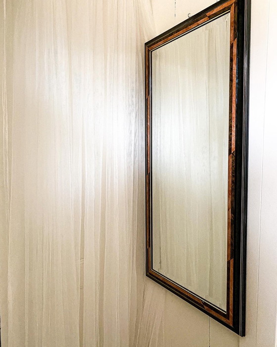 Image 1 of Facettierter Spiegel schwarz, orange