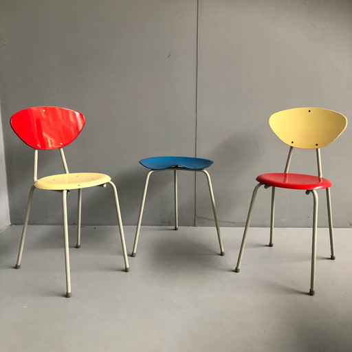 2x Vintage Stuhl + Tisch