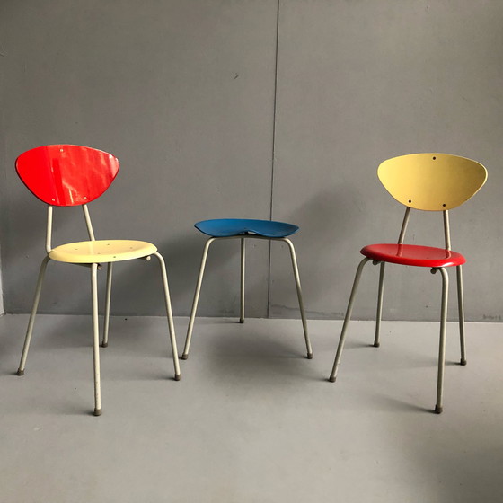 Image 1 of 2x Vintage Stuhl + Tisch