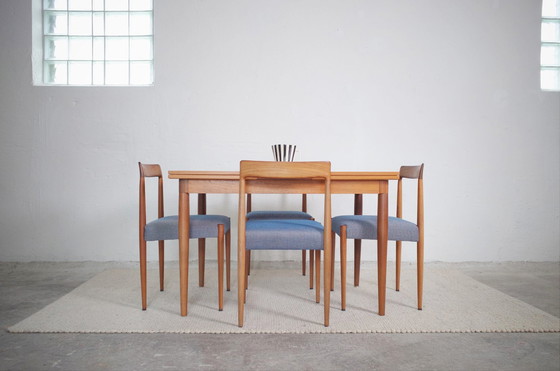 Image 1 of Vintage Esstisch mit 4 Stühlen LÜBKE