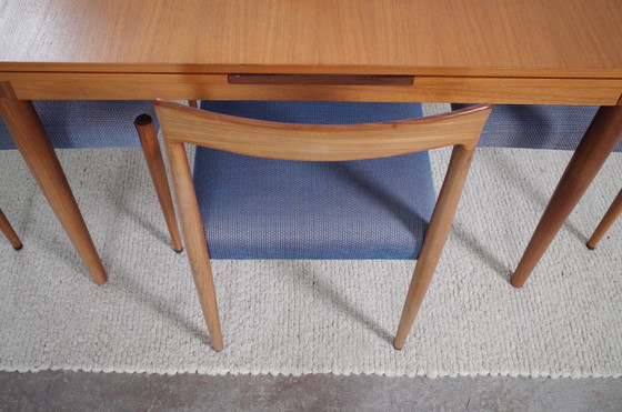 Image 1 of Vintage Esstisch mit 4 Stühlen LÜBKE