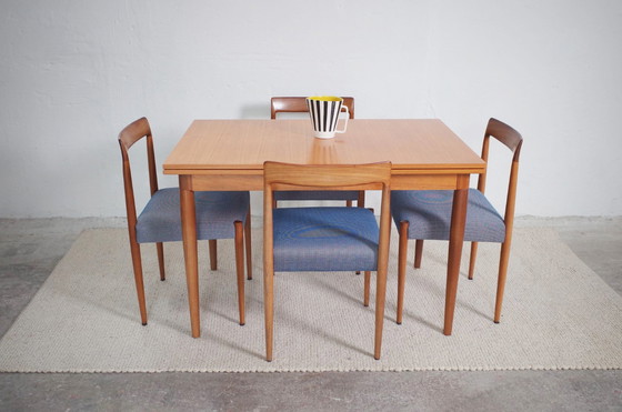 Image 1 of Vintage Esstisch mit 4 Stühlen LÜBKE