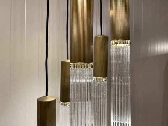 Image 1 of J. Adams & Co Flume Drop Pendelleuchte Cluster – Lampe