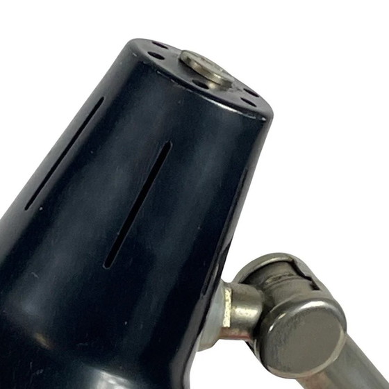 Image 1 of Hala Zeist - Schreibtischlampe - Schwarzer Schirm und rote Basis - Neue Verkabelung