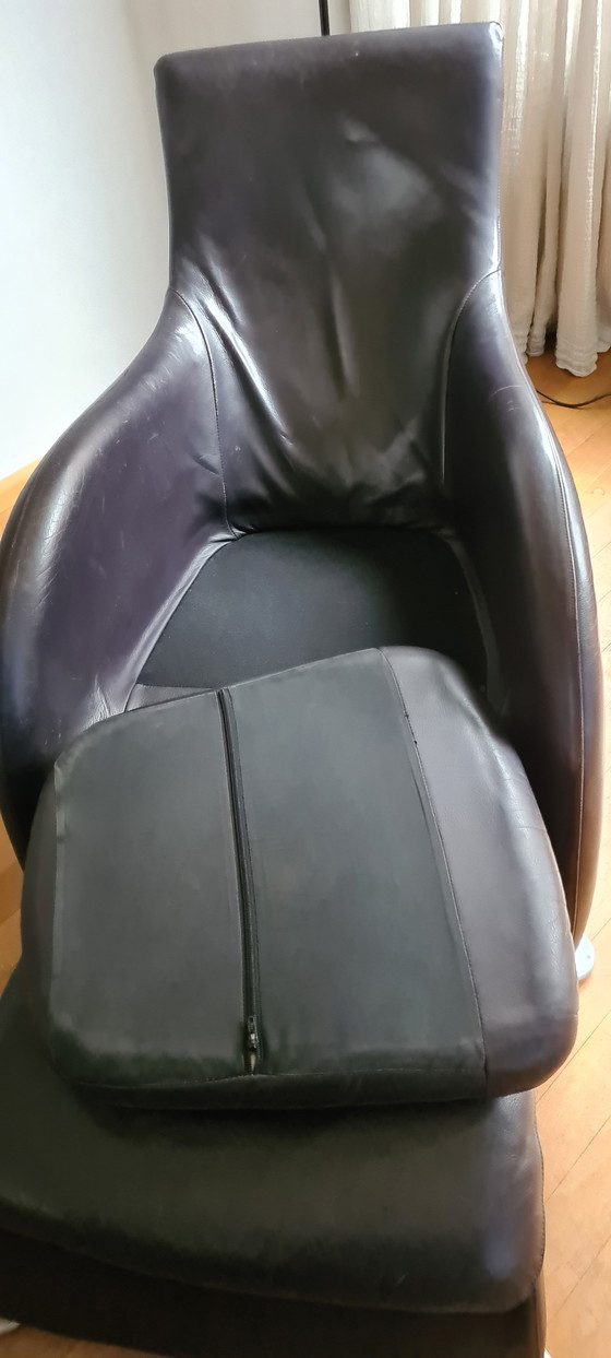 Image 1 of 2 x Montis by Gerard van den Berg Sessel, 1x Fußhocker #preisreduziert#