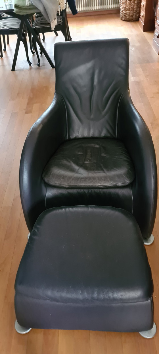 Image 1 of 2 x Montis by Gerard van den Berg Sessel, 1x Fußhocker #preisreduziert#