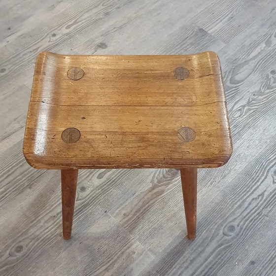 Image 1 of Carl Malmsten Stuhl + Hocker