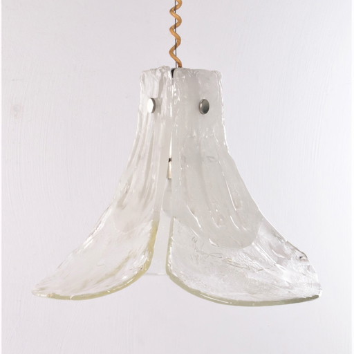 Vintage Mid-Century Glas-Pendelleuchte von JT Kalmar, 1960