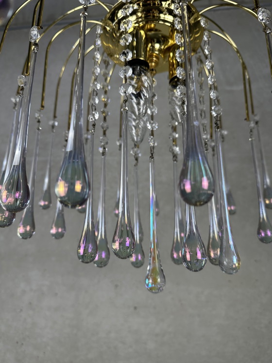 Image 1 of Massive Hollywood-Regency-Tropfenlampe