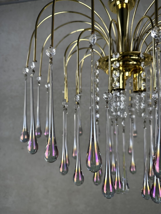 Image 1 of Massive Hollywood-Regency-Tropfenlampe