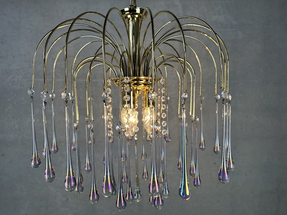 Image 1 of Massive Hollywood-Regency-Tropfenlampe