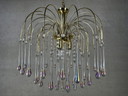 Massive Hollywood-Regency-Tropfenlampe