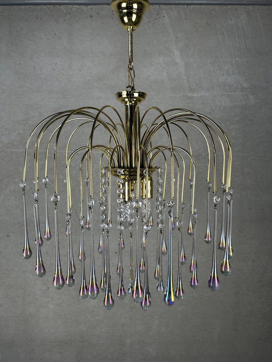 Image 1 of Massive Hollywood-Regency-Tropfenlampe