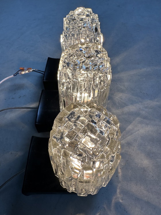 Image 1 of 3x Vintage Wandleuchte Hoffmeister-Leuchten