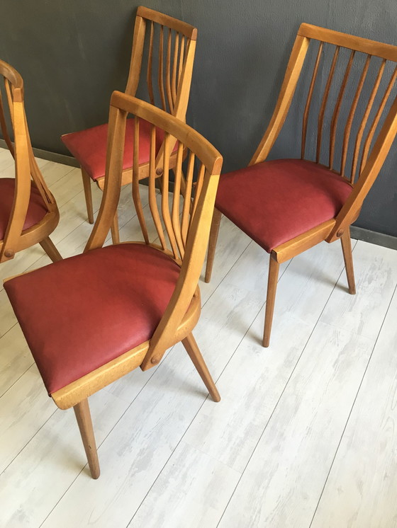 Image 1 of 4x Stuhl aus der Mitte des Jahrhunderts