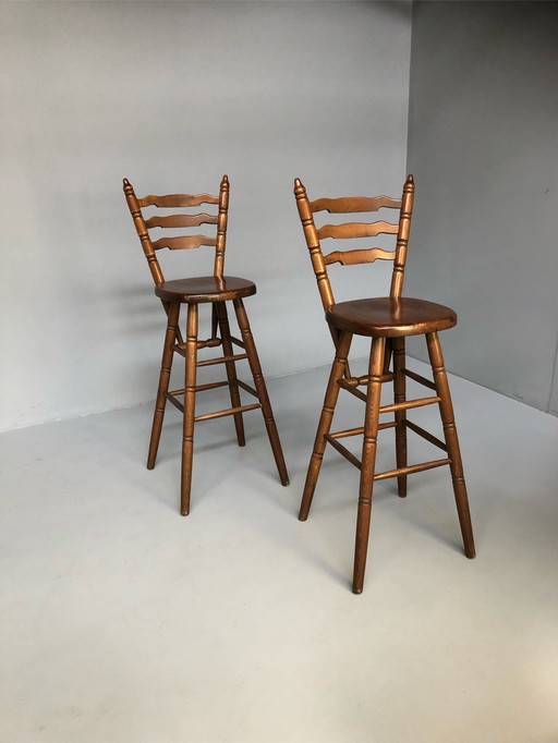 2x Brutalistischer Hocker