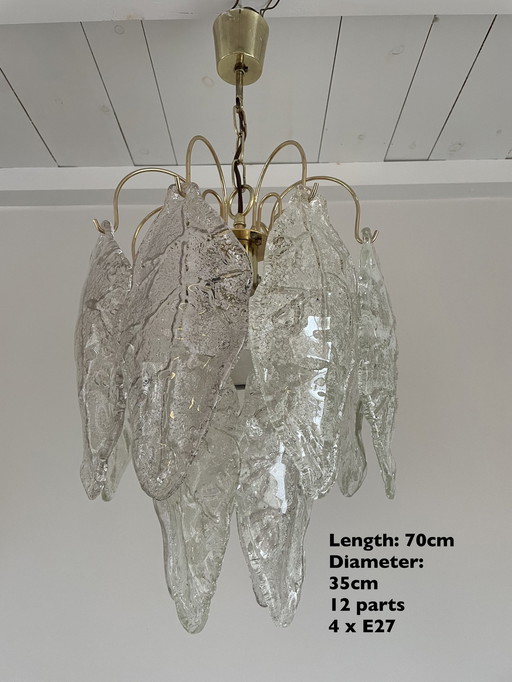 Vintage Blatt-Kronleuchter
