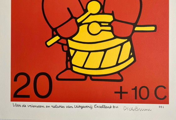 Image 1 of Siebdruck Dick Bruna 55x75 cm.