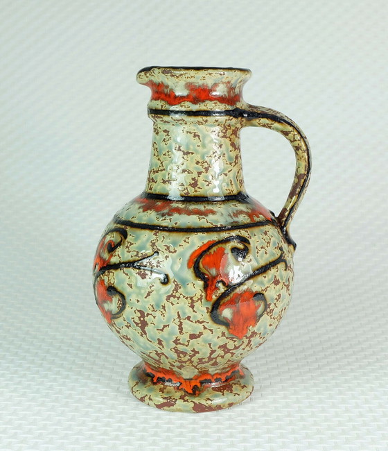Image 1 of VASE U-Keramik Modell 1809/18 aus den 1960er Jahren, außergewöhnliche Glasur und Farben