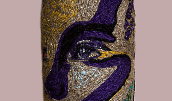 Image 1 of Handgefertigte Misery-Vase aus Jute