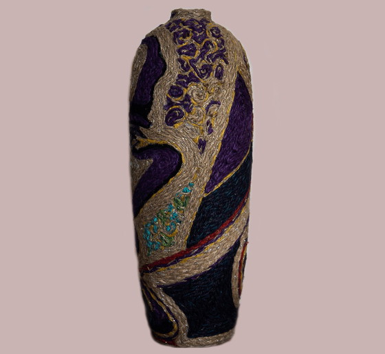 Image 1 of Handgefertigte Misery-Vase aus Jute