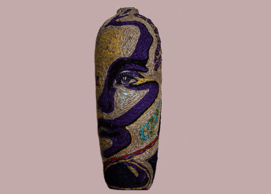 Image 1 of Handgefertigte Misery-Vase aus Jute