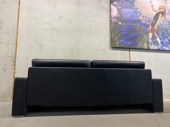 Image 1 of Rolf Benz 3er Sofa Leder schwarz L225