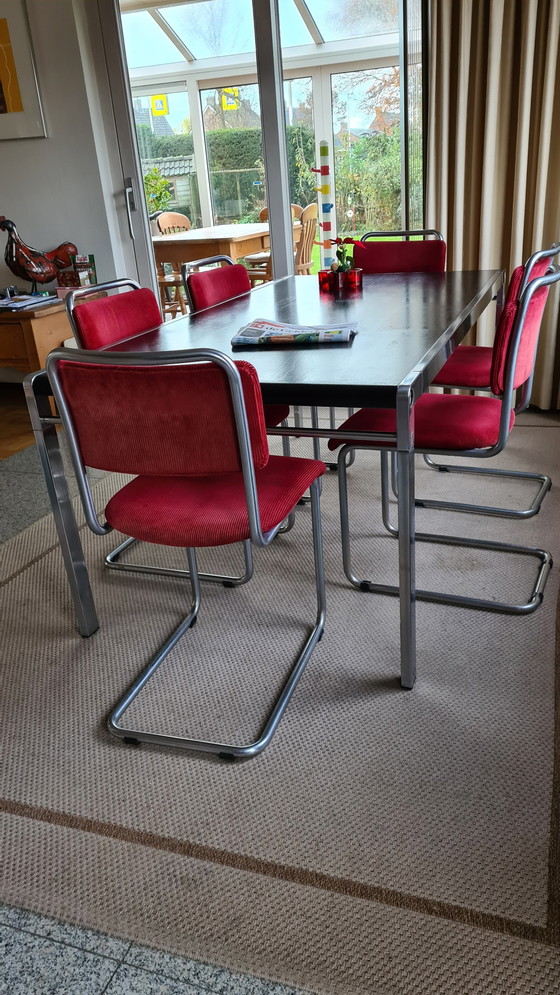 Image 1 of Artifort by Claire Bataille Esstisch mit 6 Gispen Stühlen