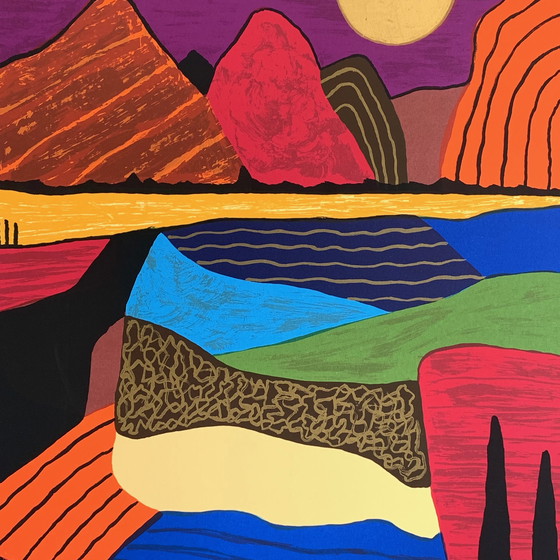 Image 1 of Siebdruck Ronald Boonacker – Via Aurelia, Italien