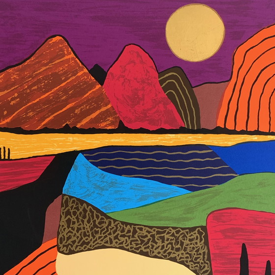 Image 1 of Siebdruck Ronald Boonacker – Via Aurelia, Italien